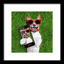 Dog Selfie - Framed Print