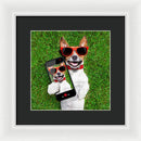 Dog Selfie - Framed Print