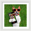 Dog Selfie - Framed Print