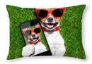 Dog Selfie - Throw Pillow