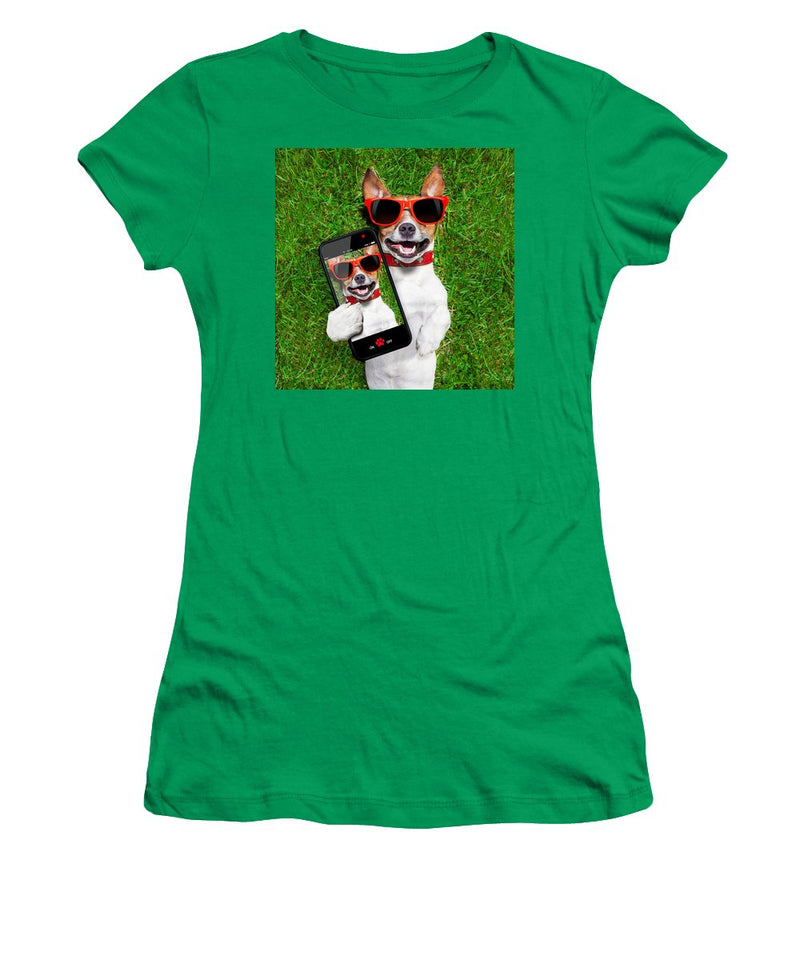 Dog Selfie - Women's T-Shirt