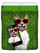 Dog Selfie - Duvet Cover