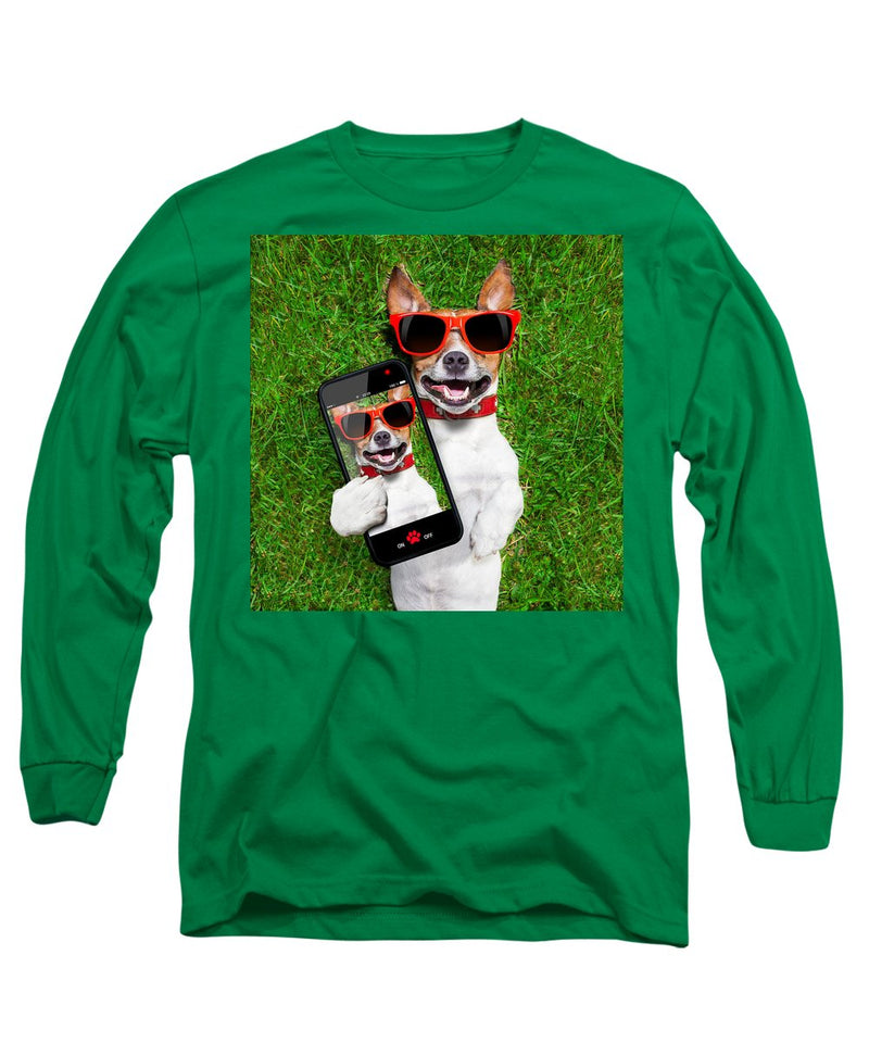 Dog Selfie - Long Sleeve T-Shirt