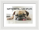 Don't Bother Me - Framed Print