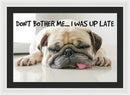 Don't Bother Me - Framed Print