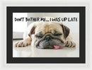 Don't Bother Me - Framed Print