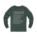 10 Reasons To Be With A Mechanic Unisex Long Sleeve T-shirt