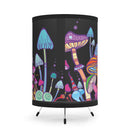 Mushroom Garden Night Light, Indoor Table Lamp, Custom Printed Mushrooms Lamp, Shrooms Bedside Lamp, Rave Lamp, Trippy