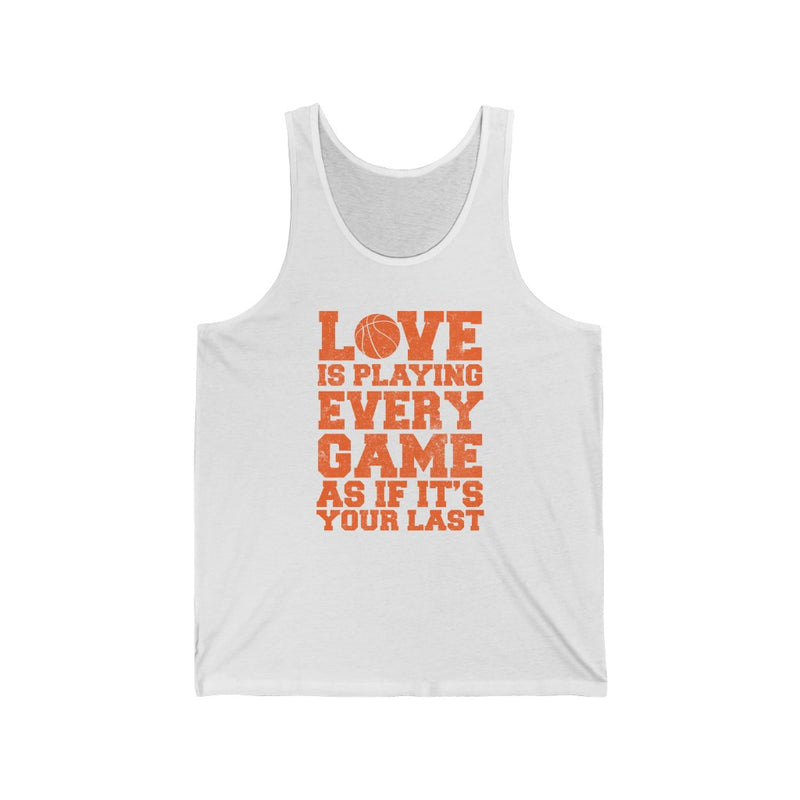 Love Is Playing Unisex Jersey Tank