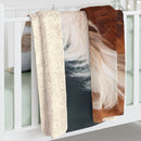 Pony Blanket, Sherpa Fleece Blanket, Free Shipping, Two Sizes, Throw Blanket, Extra Soft, Custom Photo, Very Warm, Horses