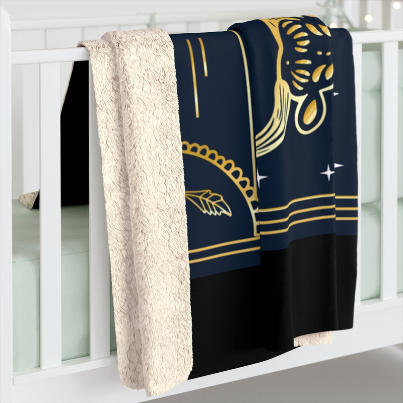 Taurus Zodiac Blanket, Sherpa Fleece Blanket, Free Shipping, Two Sizes, Throw Blanket, Extra Soft, Custom Photo, Astrology