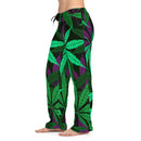 Marijuana Leaves Pajama Pants, Lounge Pants, Womens Pajamas, Custom Pajamas, Cannabis Pajamas, Weed Pajamas