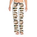 Boho Indian Feathers Pajama Pants, Free Shipping, Boho Lounge Pants, Boho Pajama Bottoms, Womens Boho Pajamas