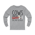 Cows Make Me Happy Unisex Jersey Long Sleeve T-shirt