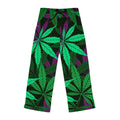 Marijuana Leaves Pajama Pants, Lounge Pants, Womens Pajamas, Custom Pajamas, Cannabis Pajamas, Weed Pajamas
