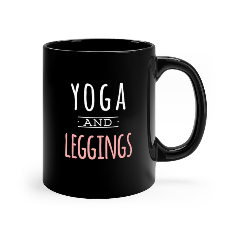 Yoga and Leggings 11oz Black Mug