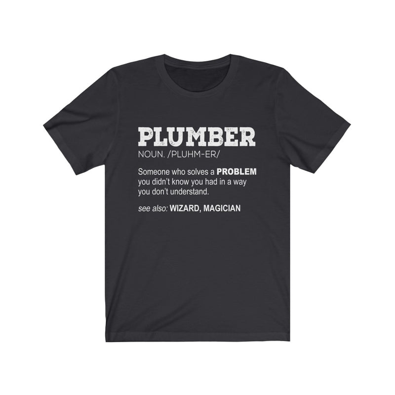 Plumber Definition Unisex Jersey Short Sleeve T-shirt