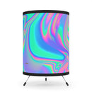 Psychedelic Tripod Lamp with High-Res Printed Shade, Night Light, Indoor Table Lamp, Custom Photo Night Light, Bedside Lamp