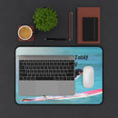 Designer Desk Mat; Surfer Dog