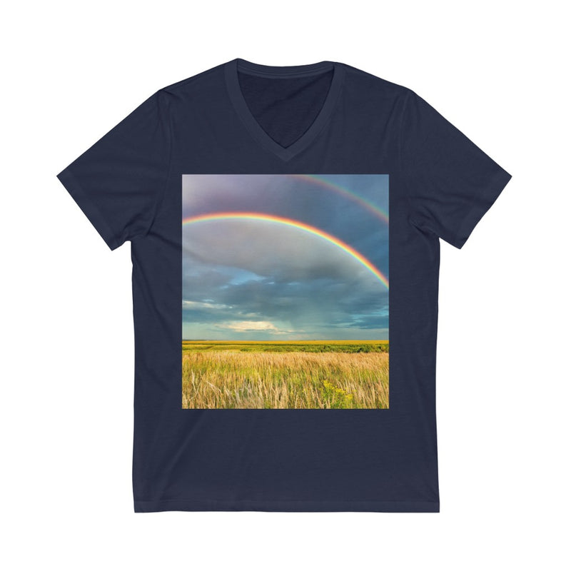 Immense Rainbow Unisex V-Neck T-shirt