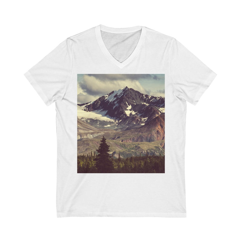 Breathtaking Mountains Unisex V-Neck T-shirt