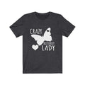 Crazy Butterfly Lady Unisex Jersey Short Sleeve T-shirt