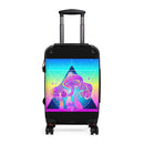 Mushroom Pyramid Suitcase, Travel Bag, Overnight Bag, Custom Photo Suitcase, Rolling Spinner Luggage