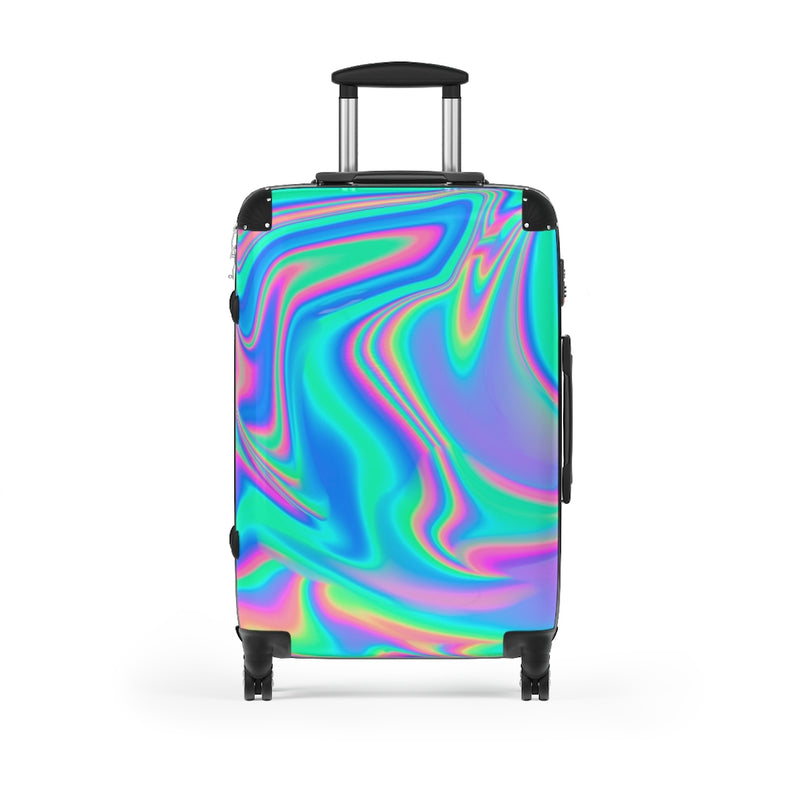Boho Psychedelic Cabin Suitcase, Trippy Suitcase, Boho Rave Suitcase, Boho Modern Luggage, Psychedelic Carry On Bag