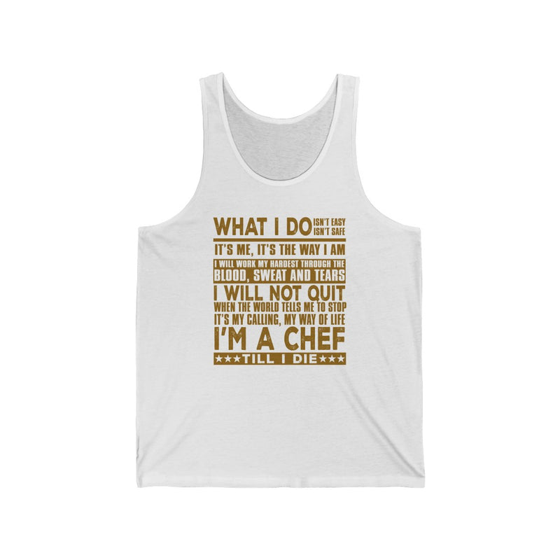 What I Do Unisex Jersey Tank