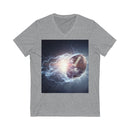 Lightning Football Unisex V-Neck T-shirt
