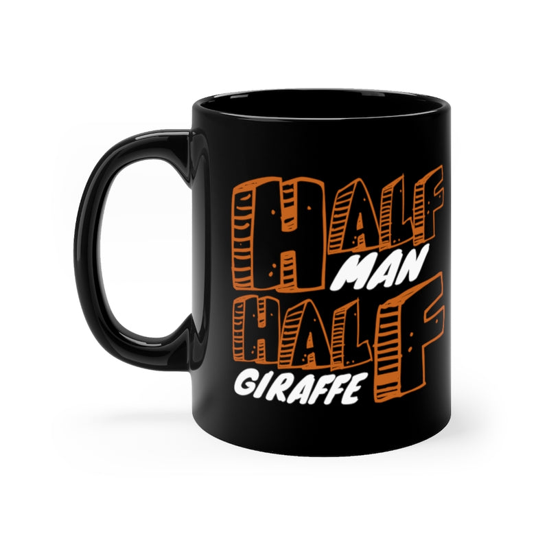 Half Man 11oz Black Mug