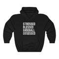 Stressed Blessed Baseball Unisex Heavy Blend™ Hoodie