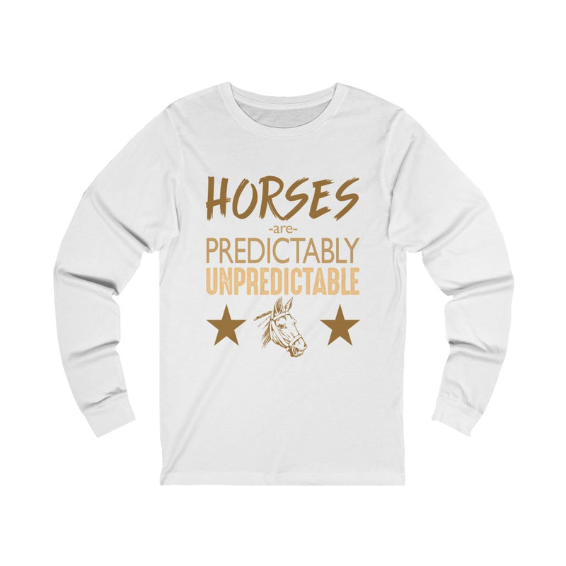Horses Are Predictably Unisex Jersey Long Sleeve T-shirt