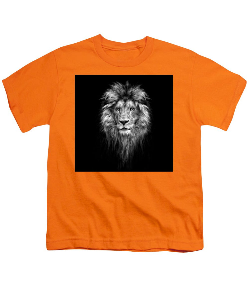 Lion On Black - Youth T-Shirt