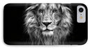 Lion On Black - Phone Case