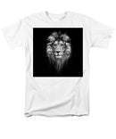 Lion On Black - Men's T-Shirt  (Regular Fit)
