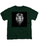 Lion On Black - Youth T-Shirt