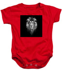 Lion On Black - Baby Onesie