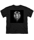 Lion On Black - Youth T-Shirt