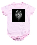 Lion On Black - Baby Onesie