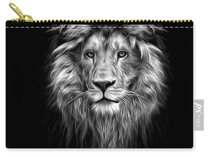 Lion On Black - Carry-All Pouch