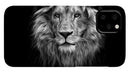Lion On Black - Phone Case