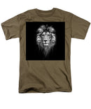 Lion On Black - Men's T-Shirt  (Regular Fit)