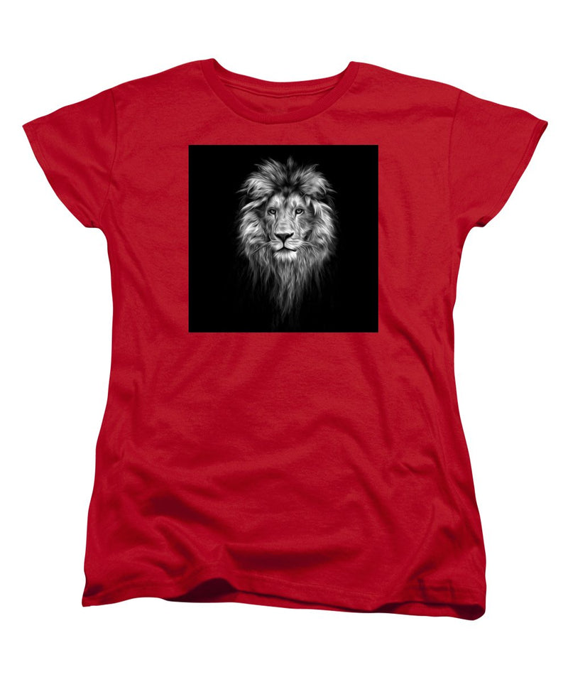 Lion On Black - Women's T-Shirt (Standard Fit)