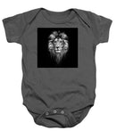 Lion On Black - Baby Onesie