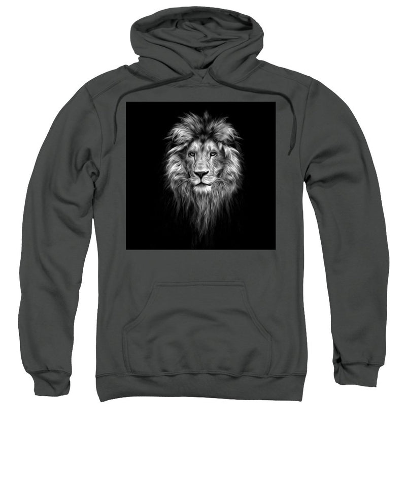 Lion On Black - Hoodie