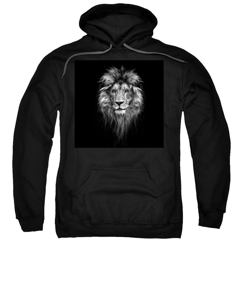 Lion On Black - Hoodie