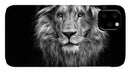 Lion On Black - Phone Case