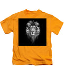 Lion On Black - Kids T-Shirt