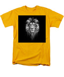 Lion On Black - Men's T-Shirt  (Regular Fit)